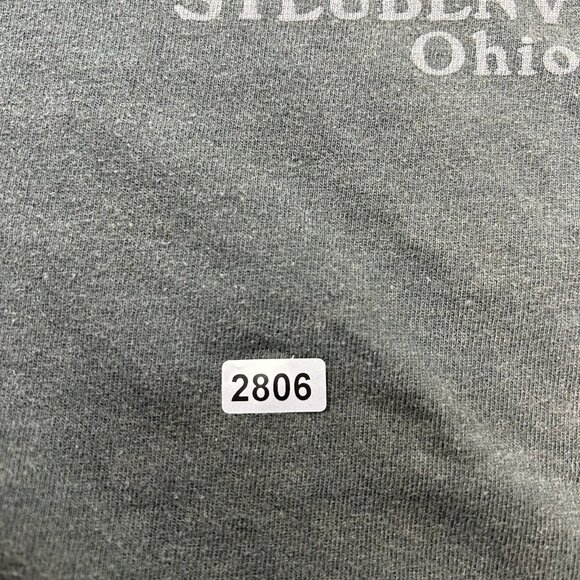 Vintage Harley Davidson Graphic Tee Mens Large Chrome Skull Ohio Black Shirt - Picture 11 of 11